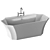 Luxury La Donna Bathtub | Marmorin Design 3D model small image 1