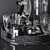 Chrome Decor Set - 36 Pieces 3D model small image 3