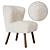 ZARA HOME Terry Armchair 3D model small image 1