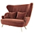 Elegant Wingback Sofa: Tom Dixon Design 3D model small image 2