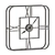 Modern Metallic Chrome Square Wall Clock 3D model small image 2