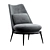 Luxury Aurora Armchair by Cantori 3D model small image 1