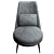 Luxury Aurora Armchair by Cantori 3D model small image 4