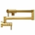 Sleek Rohl Pot Filler Faucet 3D model small image 2