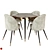 Eichholtz Chloe Set: Stylish Dining Chairs 3D model small image 3