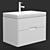 AQUATON Olivia 70 Oak Vanity 3D model small image 2