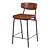 Elegant Burholme Bar Stool 3D model small image 1