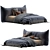 Luxurious Ditre Italia Papilo Bed 3D model small image 1