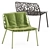 Elegant Forest Lounge Chair 3D model small image 1