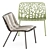 Elegant Forest Lounge Chair 3D model small image 2