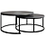 Modern 2-Piece Coffee Table Set 3D model small image 1