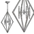Elegant Lyons Pendant Light 3D model small image 2