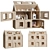 Plywood Dollhouse: Interactive Design 3D model small image 3