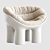 Concrete Roly Poly Armchair by Faye Toogood 3D model small image 1