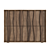 Elegant Walnut Bedside Table with Intricate Carvings 3D model small image 2