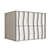 Elegant Walnut Bedside Table with Intricate Carvings 3D model small image 3