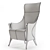 Luxury Giorgetti Progetti High-back Leather Armchair 3D model small image 4