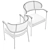 Mason Dining Chair - Elevated Elegance 3D model small image 5