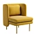 Plush Bloke Lounge Chair 3D model small image 1