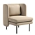 Plush Bloke Lounge Chair 3D model small image 2