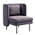 Plush Bloke Lounge Chair 3D model small image 3