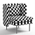 Plush Bloke Lounge Chair 3D model small image 4