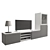 Modern TV Combination - Ikea BESTO 3D model small image 1