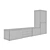 Modern TV Combination - Ikea BESTO 3D model small image 3