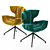 Chic Floral Charm: Cassia B156 Armchair by Bretz 3D model small image 1