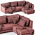 Modern Dallas Sofa: V-Ray Render 3D model small image 4