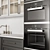 Neo Classic Black & White Kitchen Set 3D model small image 4