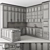 Neo Classic Black & White Kitchen Set 3D model small image 5