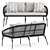 Modern Nexus 2 Seat Sofa 3D model small image 2