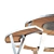 Product Title: Rustic Wood & Metal Picnic Set 3D model small image 6