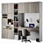 Modern Office Workstation 3D model small image 2