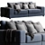 Ultimate Comfort Sofa Boss 3D model small image 2