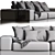 Ultimate Comfort Sofa Boss 3D model small image 3