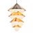Sleek Brass Nonla Chandelier 3D model small image 1