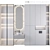 Modern Bathroom Furniture Set 3D model small image 1