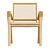 Rattan Armchair: Stylish and Comfortable 3D model small image 2