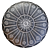 Vintage Moroccan Round Pouf: Elegant and Timeless 3D model small image 5