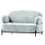 Coco 2-Seater Sofa: Stylish Comfort 3D model small image 2