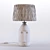 Handcrafted Ceramic and Raffia Lamp 3D model small image 2