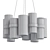 Elegant Harmony LED Chandelier 3D model small image 2
