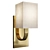 Elegant Currey & Co Sadler Sconce 3D model small image 1