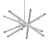 Brass Barre Chandelier: Elegant Illumination 3D model small image 2