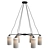 Vintage Claremont Milk Glass Chandelier 3D model small image 1