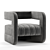 Glamour Chic Occasional Chair 3D model small image 1