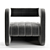 Glamour Chic Occasional Chair 3D model small image 2