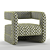 Glamour Chic Occasional Chair 3D model small image 4